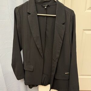 Adrienne Vittadini Black Blazer Professional Suit Jacket